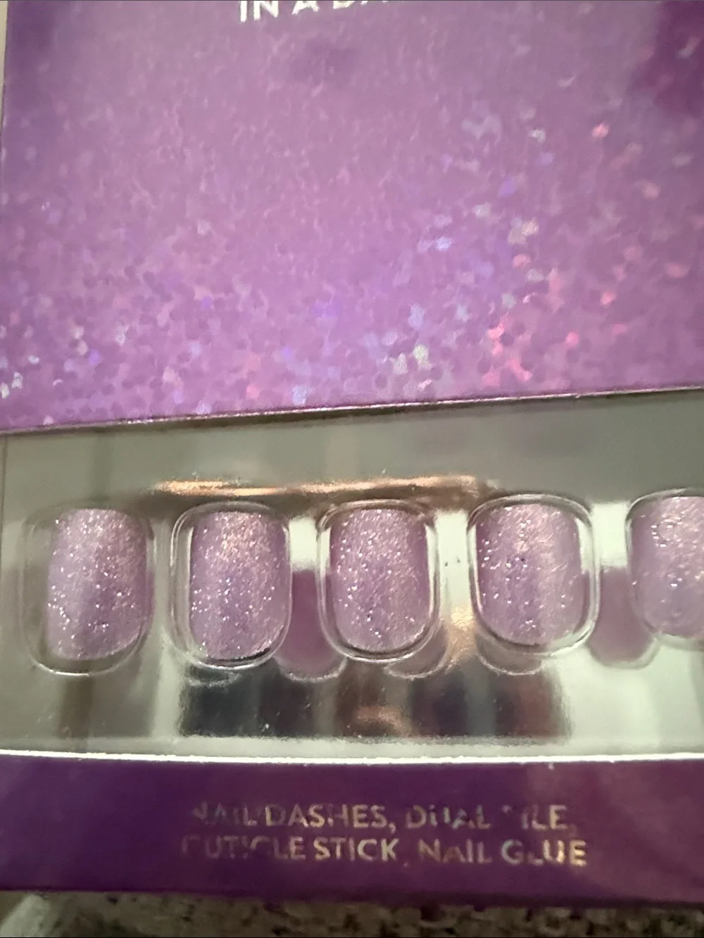 🌸Red Aspen Nail Dashes Press-On Nails in Shimmery Lavender Pink
